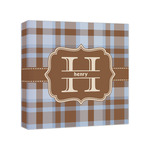 Two Color Plaid Canvas Print - 8x8 (Personalized)