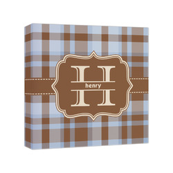 Two Color Plaid Canvas Print - 8x8 (Personalized)