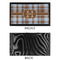 Two Color Plaid Bar Mat - Small - APPROVAL