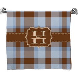 Two Color Plaid Bath Towel (Personalized)