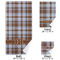 Two Color Plaid Bath Towel Sets - 3-piece - Approval