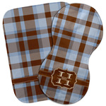 Two Color Plaid Burp Cloth (Personalized)