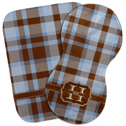 Two Color Plaid Burp Cloth (Personalized)