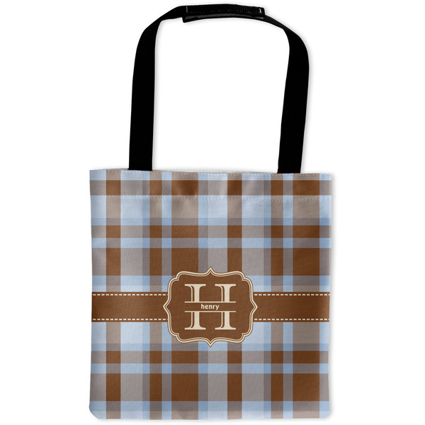 Custom Two Color Plaid Auto Back Seat Organizer Bag (Personalized)