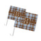 Two Color Plaid Car Flags - PARENT MAIN (both sizes)