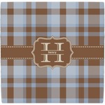 Two Color Plaid Ceramic Tile Hot Pad (Personalized)