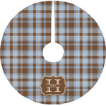 Two Color Plaid Tree Skirt (Personalized)