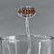 Two Color Plaid Clear Plastic 7" Stir Stick - Oval - Main