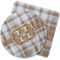 Two Color Plaid Coasters Rubber Back - Main