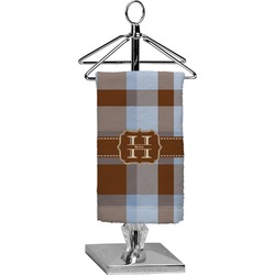 Two Color Plaid Finger Tip Towel - Full Print (Personalized)