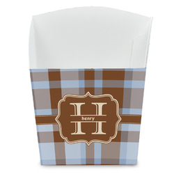 Two Color Plaid French Fry Favor Boxes (Personalized)