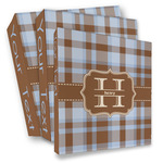 Two Color Plaid 3 Ring Binder - Full Wrap (Personalized)