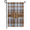 Two Color Plaid Garden Flag & Garden Pole