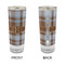 Two Color Plaid Glass Shot Glass - 2 oz - Single - APPROVAL