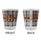 Two Color Plaid Glass Shot Glass - Standard - APPROVAL