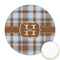 Two Color Plaid Icing Circle - Medium - Front