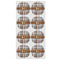 Two Color Plaid Icing Circle - Medium - Set of 8