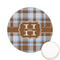 Two Color Plaid Icing Circle - Small - Front