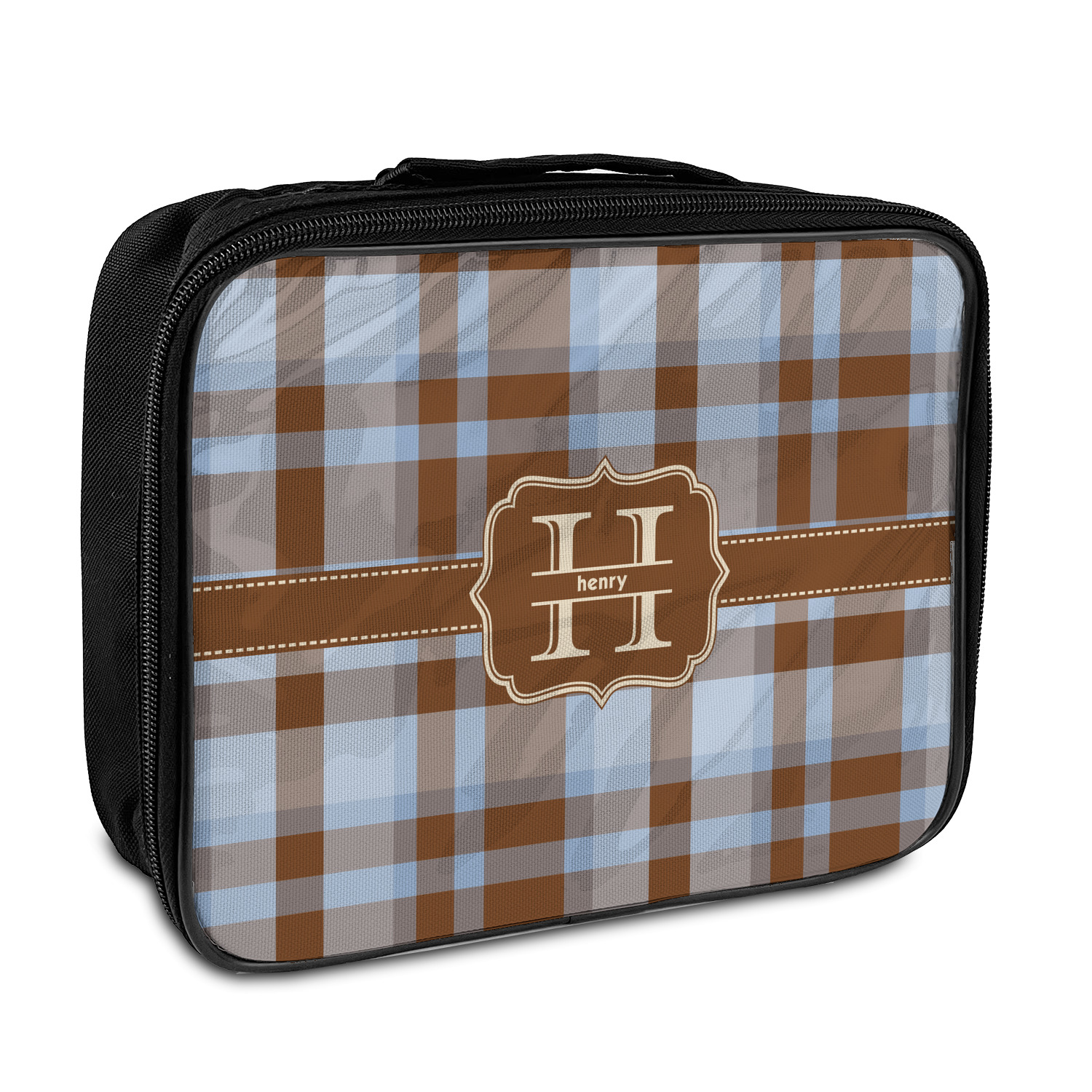 plaid lunch box