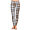 Two Color Plaid Ladies Leggings - Front