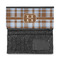 Two Color Plaid Ladies Wallet - Half Way Open