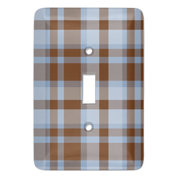 Two Color Plaid Light Switch Cover (Single Toggle)