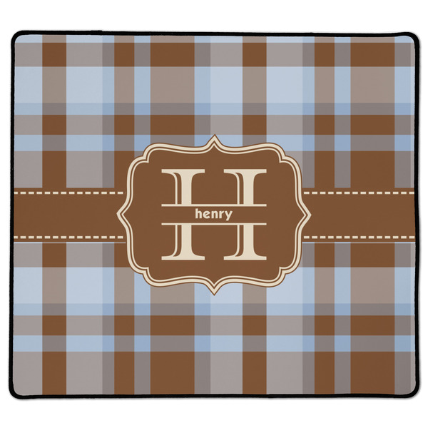 Custom Two Color Plaid XL Gaming Mouse Pad - 18" x 16" (Personalized)