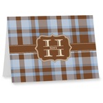 Two Color Plaid Note cards (Personalized)