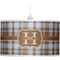 Two Color Plaid Pendant Lamp Shade
