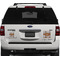 Two Color Plaid Personalized Square Car Magnets on Ford Explorer