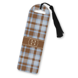 Two Color Plaid Plastic Bookmark (Personalized)