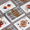 Two Color Plaid Playing Cards - Front & Back View