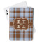 Two Color Plaid Playing Cards - Front View