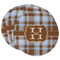 Two Color Plaid Round Paper Coaster - Main