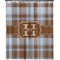 Two Color Plaid Shower Curtain 70x90