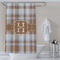 Two Color Plaid Shower Curtain Lifestyle