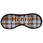 Two Color Plaid Sleeping Eye Masks - Large (Personalized)