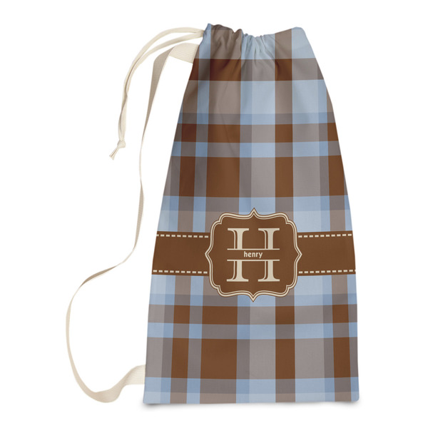 Custom Two Color Plaid Laundry Bags - Small (Personalized)