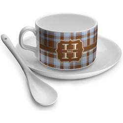 Two Color Plaid Tea Cup - Single (Personalized)