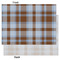 Two Color Plaid Tissue Paper - Heavyweight - Large - Front & Back