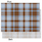 Two Color Plaid Tissue Paper - Heavyweight - Medium - Front & Back