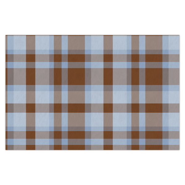 Custom Two Color Plaid X-Large Tissue Papers Sheets - Heavyweight