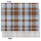 Two Color Plaid Tissue Paper - Lightweight - Medium - Front & Back