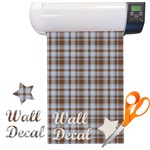 Two Color Plaid Pattern Vinyl Sheet (Re-position-able)