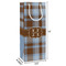 Two Color Plaid Wine Gift Bag - Dimensions