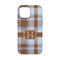 Two Color Plaid iPhone 13 Mini Tough Case - Back