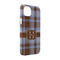 Two Color Plaid iPhone 14 Case - Angle