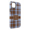 Two Color Plaid iPhone 14 Plus Tough Case - Angle