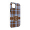 Two Color Plaid iPhone 14 Pro Tough Case - Angle