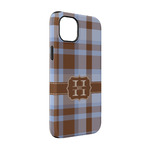 Two Color Plaid iPhone Case - Rubber Lined - iPhone 14 (Personalized)